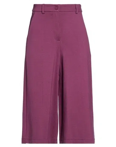 Tensione In Woman Pants Mauve Size Xs Viscose, Polyamide, Elastane In Purple