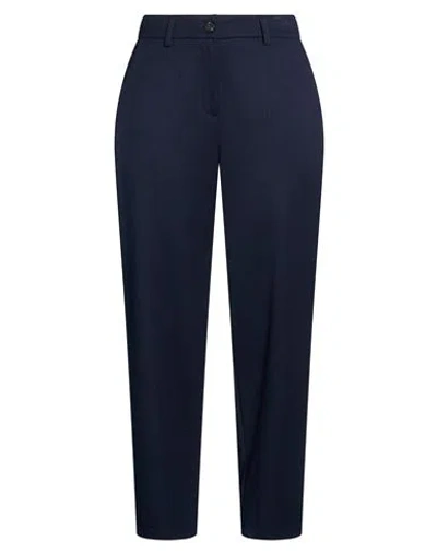 Tensione In Woman Pants Midnight Blue Size S Polyester, Viscose, Elastane