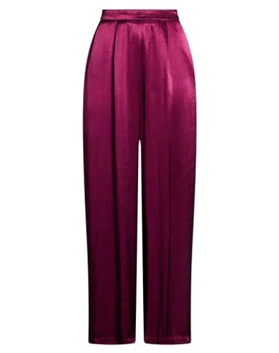 Tensione In Woman Pants Plum Size M Viscose, Rayon In Purple