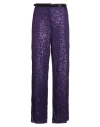 Tensione In Woman Pants Purple Size M Polyester