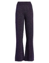 Tensione In Woman Pants Purple Size Onesize Viscose, Metallic Fiber In Purple