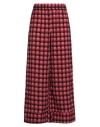Tensione In Woman Pants Rust Size M Polyester In Burgundy