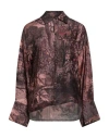 Tensione In Woman Shirt Antique Rose Size M Viscose In Pink