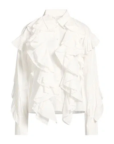 Tensione In Woman Shirt White Size L Cotton In Multi