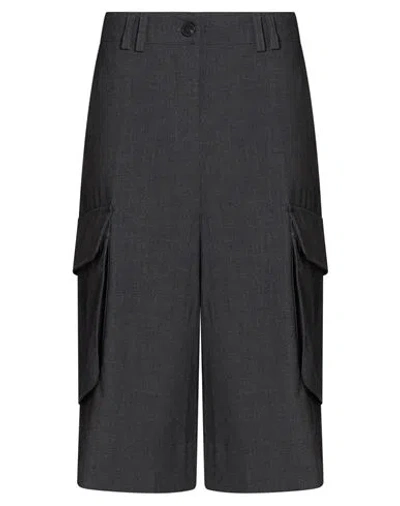 Tensione In Woman Shorts & Bermuda Shorts Grey Size S Polyester, Viscose, Synthetic Fibers In Gray