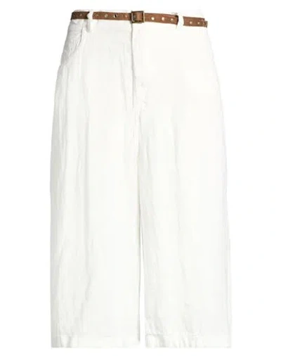 Tensione In Woman Shorts & Bermuda Shorts White Size Xs Linen