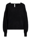 Tensione In Woman Sweater Black Size Onesize Baby Alpaca Wool, Polyamide, Wool, Elastane In Black
