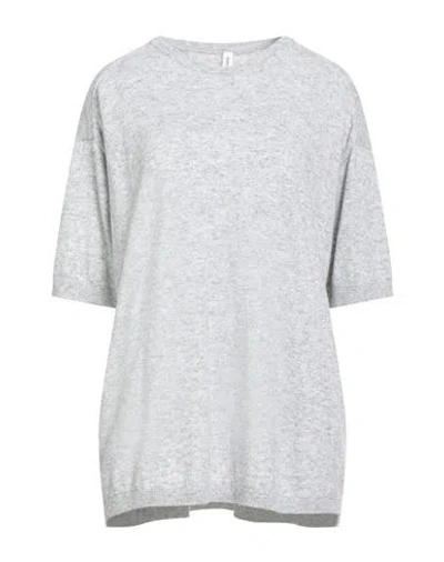 Tensione In Woman Sweater Light Grey Size Onesize Viscose, Polyamide, Wool, Cashmere In Gray