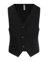 Tensione In Woman Tailored Vest Black Size L Cotton, Elastane