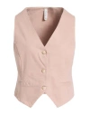 Tensione In Woman Tailored Vest Blush Size M Cotton, Elastane In Pink