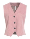 Tensione In Woman Tailored Vest Pink Size S Polyester, Polyamide, Elastane In Pink