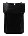 Tensione In Woman Top Black Size M Polyester, Elastane