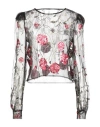 Tensione In Woman Top Black Size M Polyester, Polyamide In Black