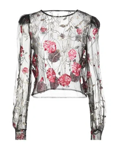 Tensione In Woman Top Black Size M Polyester, Polyamide