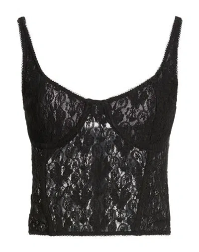 Tensione In Woman Top Black Size S Polyester, Elastane
