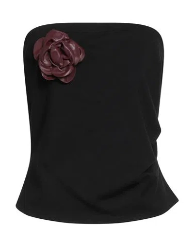 Tensione In Woman Top Black Size S Polyester, Polyurethane, Viscose, Elastane