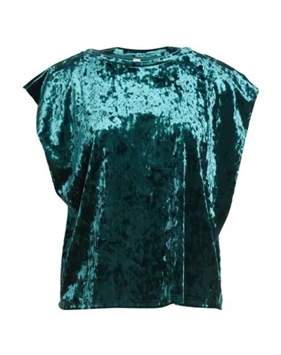 Tensione In Woman Top Emerald Green Size M Polyester, Elastane