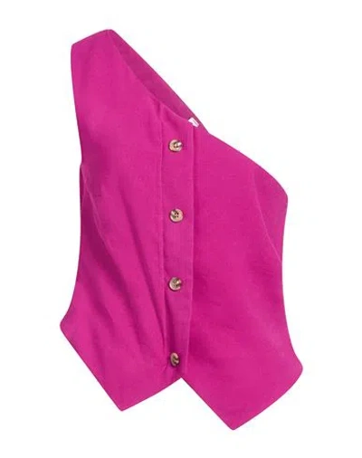 Tensione In Woman Top Mauve Size M Viscose, Polyester In Purple