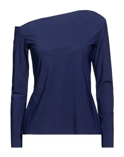 Tensione In Woman Top Navy Size Onesize Nylon, Elastane In Blue