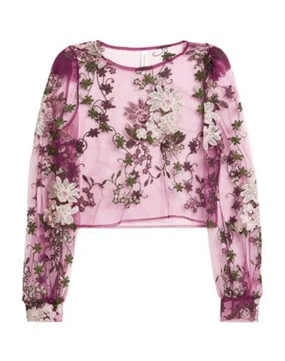Tensione In Woman Top Plum Size M Polyester, Polyamide In Pink