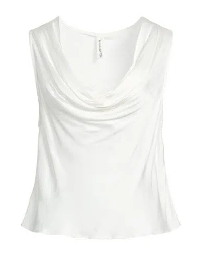 Tensione In Woman Top White Size M Viscose, Rayon