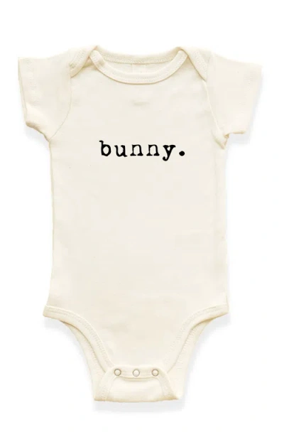 Tenth & Pine Kids'  Bunny Organic Baby Bodysuit In Neutral