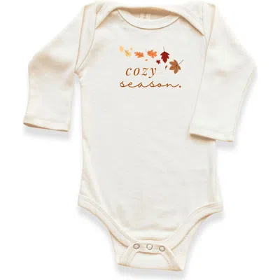 Tenth & Pine Kids'  Cozy Season Organic Bodysuit Long Sleeve In Neutral