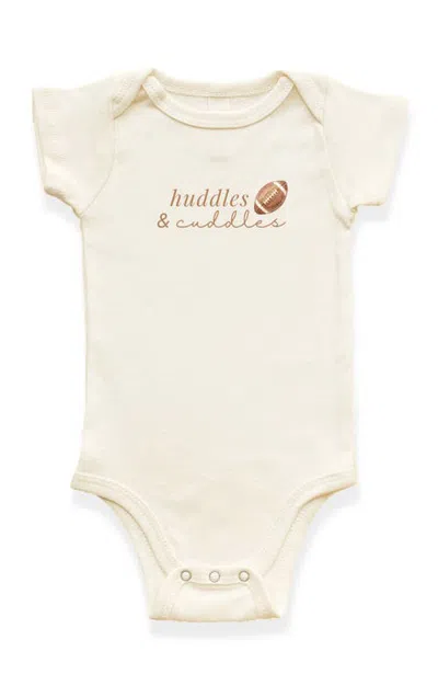 Tenth & Pine Kids'  Huddles & Cuddles Organic Baby Bodysuit In Neutral