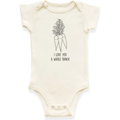 Tenth & Pine Kids'  I Love You A Whole Bunch Organic Baby Bodysuit In Neutral