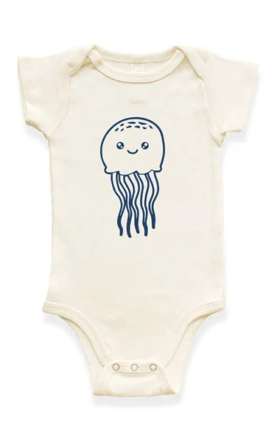 Tenth & Pine Kids'  Jellyfish Organic Cotton Baby Bodysuit In Multi