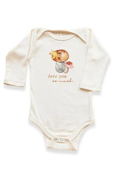 Tenth & Pine Kids'  Love You So Mush Organic Bodysuit Long Sleeve In Yellow
