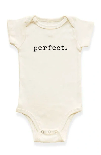 Tenth & Pine Kids'  Perfect Organic Cotton Baby Bodysuit In Neutral