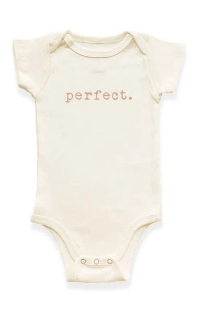 Tenth & Pine Kids'  Perfect Organic Cotton Baby Bodysuit In Neutral