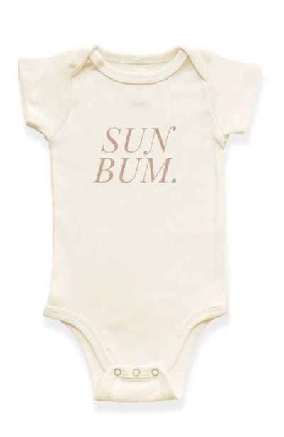 Tenth & Pine Kids'  Sun Bum Organic Cotton Baby Bodysuit In Brown
