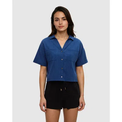 Tentree Ashwood Shirt In Blue