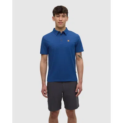 Tentree Astir Polo In Blue
