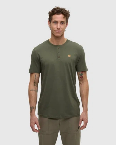 Tentree Baker Henley In Green