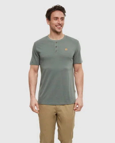 Tentree Baker Henley In Green