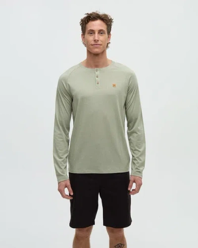 Tentree Baker Henley Longsleeve In Green