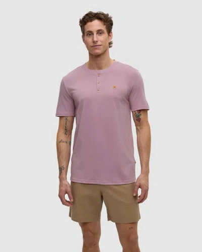 Tentree Baker Henley In Purple