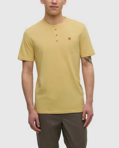 Tentree Baker Henley In Yellow