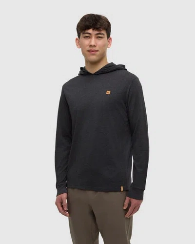 Tentree Baker Hooded Longsleeve In Blue