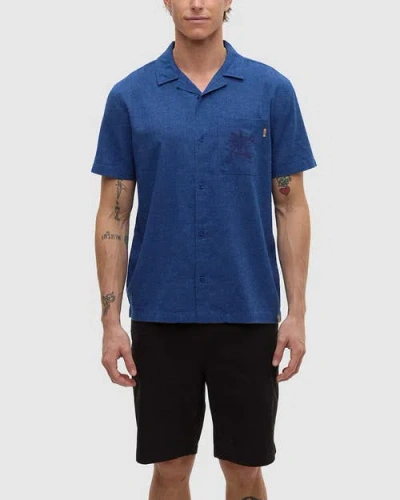 Tentree Chambers Pocket Shirt In Blue