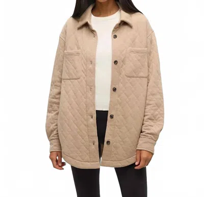 Tentree Dunes Lightweight Shacket In Birchwood Heather In Multi