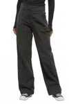 Tentree Ecostretch Corduroy Straight Leg Pant In Forest River Green In Black