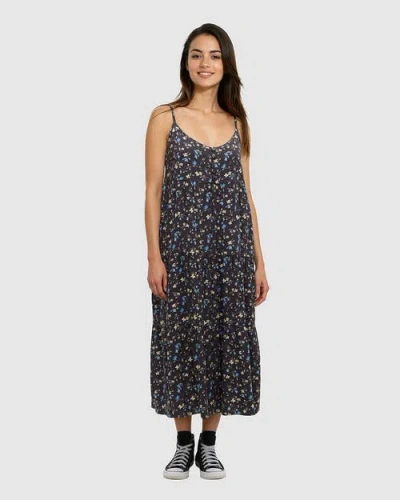 Tentree Ecowoven Crepe Hopewell Dress In Blue