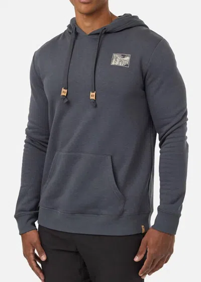 Tentree Etched Mountain Hoodie In Graphite Pale Oak In Multi