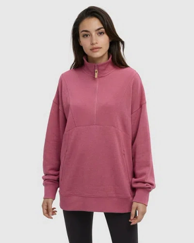 Tentree Finlayson 1/4 Zip In Pink