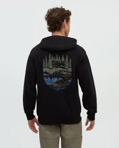 Tentree Getaway Relaxed Hoodie In Black