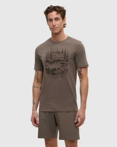 Tentree Getaway T-shirt In Brown
